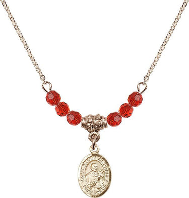 Collar de nacimiento de San Martín de Porres | 1,27 cm | Cuentas de 4 mm