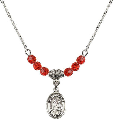 Collar con dije del Arcángel San Rafael | 1/2 pulgada