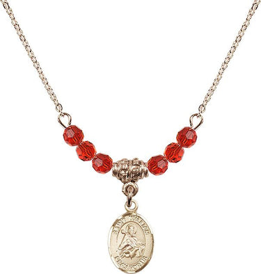St. William of Rochester Birthstone Necklace | 1/2 inch | 4mm Beads