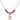 Saint Seraphina Birthstone Necklace | 1/2 inch | 4mm Beads  Ruby 14kt Gold Filled