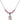 Miraculous Medal Birthstone Necklace | 1/2 inch | 4mm Beads  Rose Sterling Silver