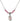 Miraculous Medal Birthstone Necklace | 1/2 inch | 4mm Beads  Rose Sterling Silver
