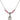 Baptism Birthstone Necklace | 1/2 inch | 4mm Beads  Rose Sterling Silver