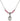 Baptism Birthstone Necklace | 1/2 inch | 4mm Beads  Rose Sterling Silver