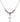 Cross Birthstone Necklace | 5/8 inch | 4mm Beads  Rose Sterling Silver