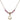 Claddagh Birthstone Necklace | 3/8 inch | 4mm Beads  Rose 14kt Gold Filled