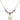 Claddagh Birthstone Necklace | 3/8 inch | 4mm Beads  Rose 14kt Gold Filled