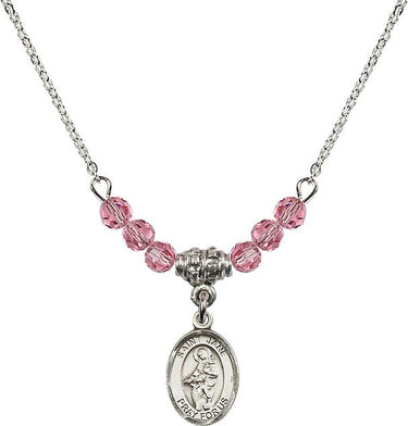 St. Jane of Valois Birthstone Necklace | 1/2 inch | 4mm Beads
