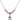 Saint Peter the Apostle Birthstone Necklace | 1/2 inch | 4mm Beads  Rose Sterling Silver
