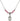 Saint Peter the Apostle Birthstone Necklace | 1/2 inch | 4mm Beads  Rose Sterling Silver