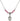 Saint Scholastica Birthstone Necklace | 1/2 inch | 4mm Beads  Rose Sterling Silver