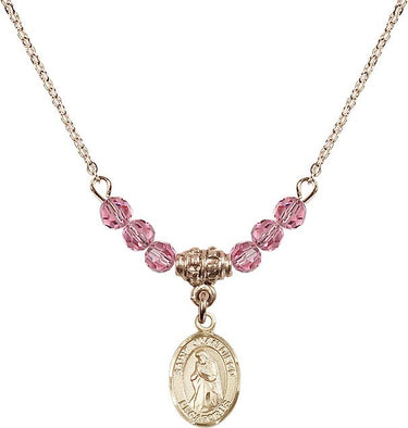 St. Juan Diego Birthstone Necklace | 1/2 inch | 4mm Beads