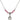 Saint Julie Billiart Birthstone Necklace | 1/2 inch | 4mm Beads  Rose Sterling Silver