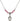 Saint Julie Billiart Birthstone Necklace | 1/2 inch | 4mm Beads  Rose Sterling Silver