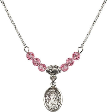 Our Lady of Perpetual Help Birthstone Necklace | 1/2 inch | 4mm Beads