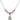 Saint Zita Birthstone Necklace | 1/2 inch | 4mm Beads  Rose Sterling Silver