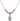 Saint Zita Birthstone Necklace | 1/2 inch | 4mm Beads  Rose Sterling Silver