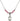 Saint Theodora Birthstone Necklace | 1/2 inch | 4mm Beads  Rose Sterling Silver