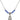 First Reconciliation Birthstone Necklace | 1/2 inch | 4mm Beads  Sapphire Sterling Silver