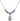 First Reconciliation Birthstone Necklace | 1/2 inch | 4mm Beads  Sapphire Sterling Silver