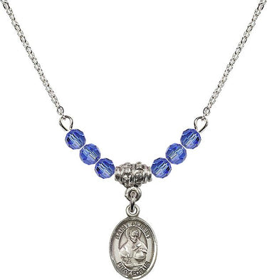 Saint Albert the Great Birthstone Necklace | 1/2 inch
