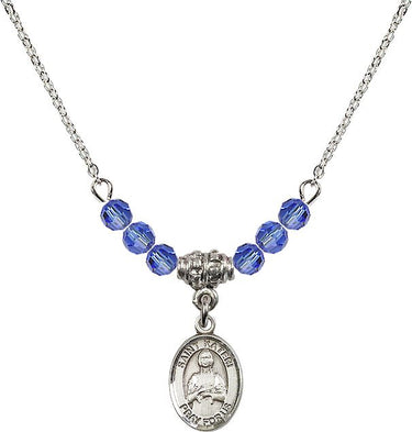 St. Kateri Tekakwitha Birthstone Necklace | 1/2 inch | 4mm Beads