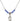 Saint Margaret Mary Alacoque Birthstone Necklace | 1/2 inch  Sapphire Sterling Silver