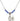 Miraculous Medal Birthstone Necklace | 1/2 inch | 4mm Beads  Sapphire Sterling Silver
