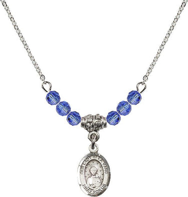Our Lady of la Vang Birthstone Necklace | 1/2 inch | 4mm Beads