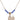 Saint Sebastian Birthstone Necklace | 1/2 inch | 4mm Beads  Sapphire 14kt Gold Filled