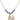 Saint Sebastian Birthstone Necklace | 1/2 inch | 4mm Beads  Sapphire 14kt Gold Filled