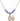 Saint Sebastian Birthstone Necklace | 1/2 inch | 4mm Beads  Sapphire 14kt Gold Filled