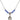 Saint Joseph the Worker Birthstone Necklace | 1/2 inch | 4mm Beads  Sapphire Sterling Silver