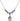 Saint Joseph the Worker Birthstone Necklace | 1/2 inch | 4mm Beads  Sapphire Sterling Silver