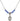 Saint Stephanie Birthstone Necklace | 1/2 inch | 4mm Beads  Sapphire Sterling Silver