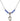 Saint Hildegard von Bingen Birthstone Necklace | 1/2 inch | 4mm Beads  Sapphire Sterling Silver