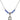 Saint Marie Magdalen Postel Birthstone Necklace | 1/2 inch | 4mm Beads  Sapphire Sterling Silver