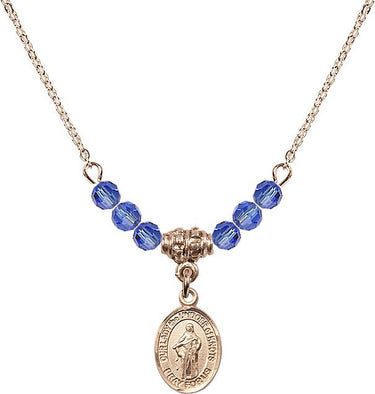 Our Lady the Undoer of Knots Birthstone Necklace | 1/2 inch