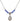 Our Lady the Undoer of Knots Birthstone Necklace | 1/2 inch  Sapphire Sterling Silver