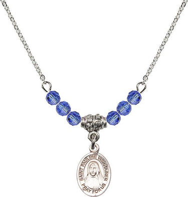 Saint Pauline Visintainer Birthstone Necklace | 1/2 inch