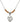 Guardian Angel Birthstone Necklace | 5/8 inch | 4mm Beads  Topaz Sterling Silver
