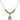 Saint Nino de Atocha Birthstone Necklace | 1/2 inch | 4mm Beads  Topaz Sterling Silver