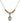 Saint Nino de Atocha Birthstone Necklace | 1/2 inch | 4mm Beads  Topaz Sterling Silver