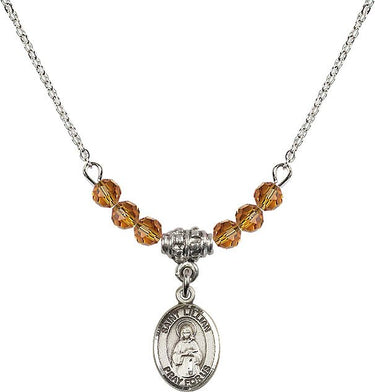 Saint Lillian Birthstone Necklace | 1/2 inch | 4mm Beads