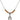 Saint Bernard of Clairvaux Birthstone Necklace | 1/2 inch | 4mm Beads  Topaz Sterling Silver