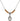 Saint Bernard of Clairvaux Birthstone Necklace | 1/2 inch | 4mm Beads  Topaz Sterling Silver