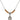 Saint Isaiah Birthstone Necklace | 1/2 inch | 4mm Beads  Topaz Sterling Silver