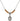 Saint Isaiah Birthstone Necklace | 1/2 inch | 4mm Beads  Topaz Sterling Silver