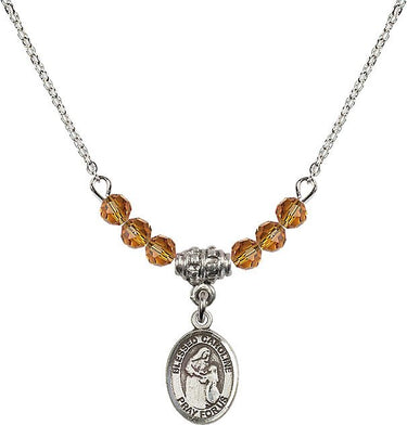 Blessed Caroline Gerhardinger Birthstone Necklace | 1/2 inch