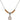 Saint Bernadine of Sienna Birthstone Necklace | 1/2 inch | 4mm Beads  Topaz Sterling Silver